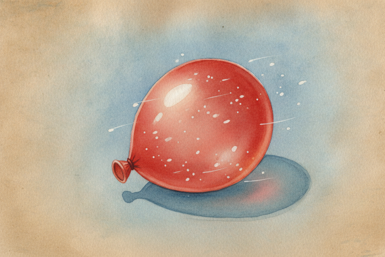 Cool it back down and ~~the whole thing runs in reverse~~. The *specks slow*, the bonks soften, the pushing fades — and 