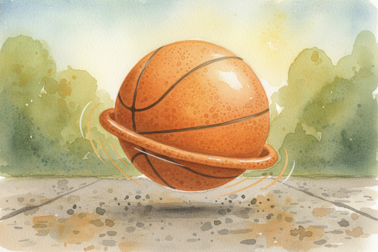 You drop a basketball. It slams into the ground — and then shoots right back up into your hands. ~~Why?~~ What **invisib