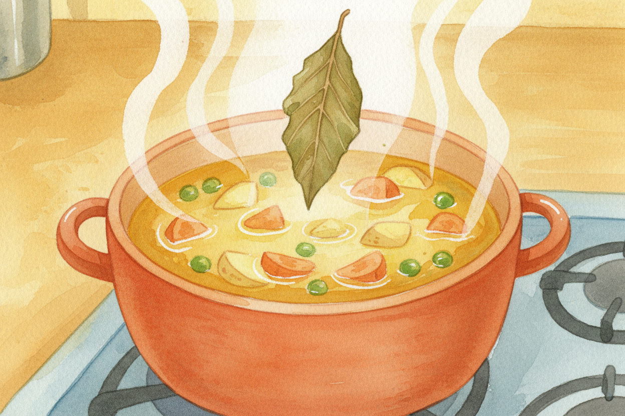 You drop a dried leaf into your bubbling pot of soup, and somehow — without tasting like leaf, without falling apart, wi