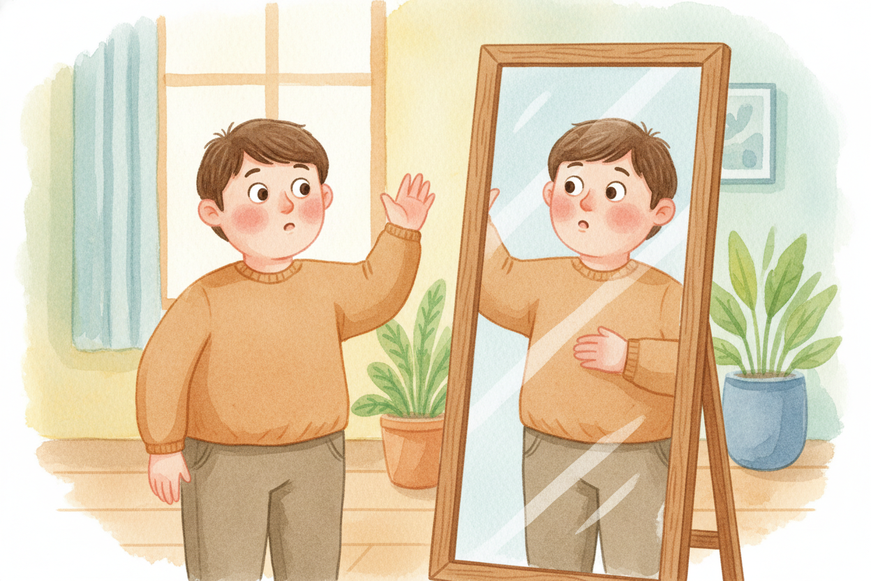 Stand in front of a mirror and wave your right hand. Your reflection waves back — ~~but it's waving with the hand on YOU