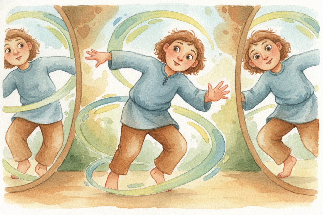 So why does it **FEEL like** left and right got swapped? Because when you imagine stepping into the mirror to become you