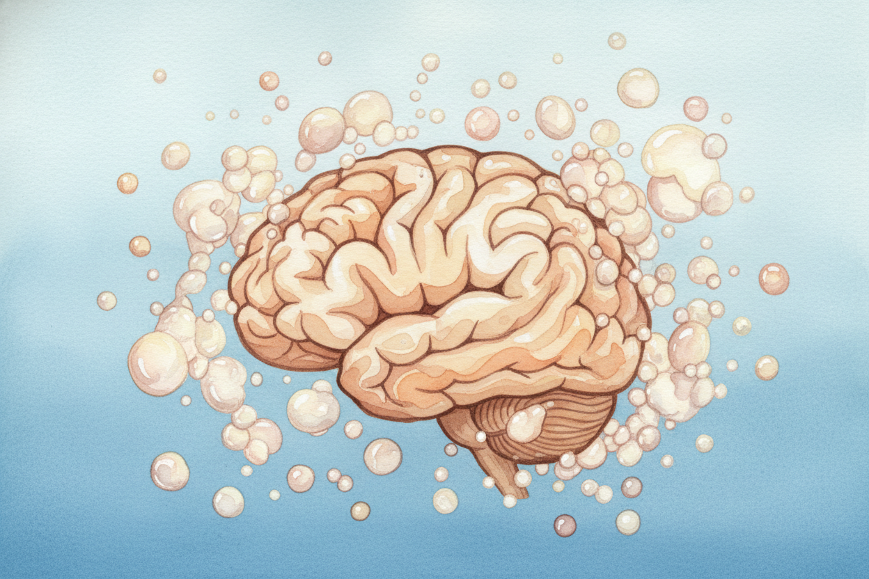 Slow-wave sleep is your brain's **heavy maintenance mode**. Blood flow shifts, waste gets flushed out, memories get file