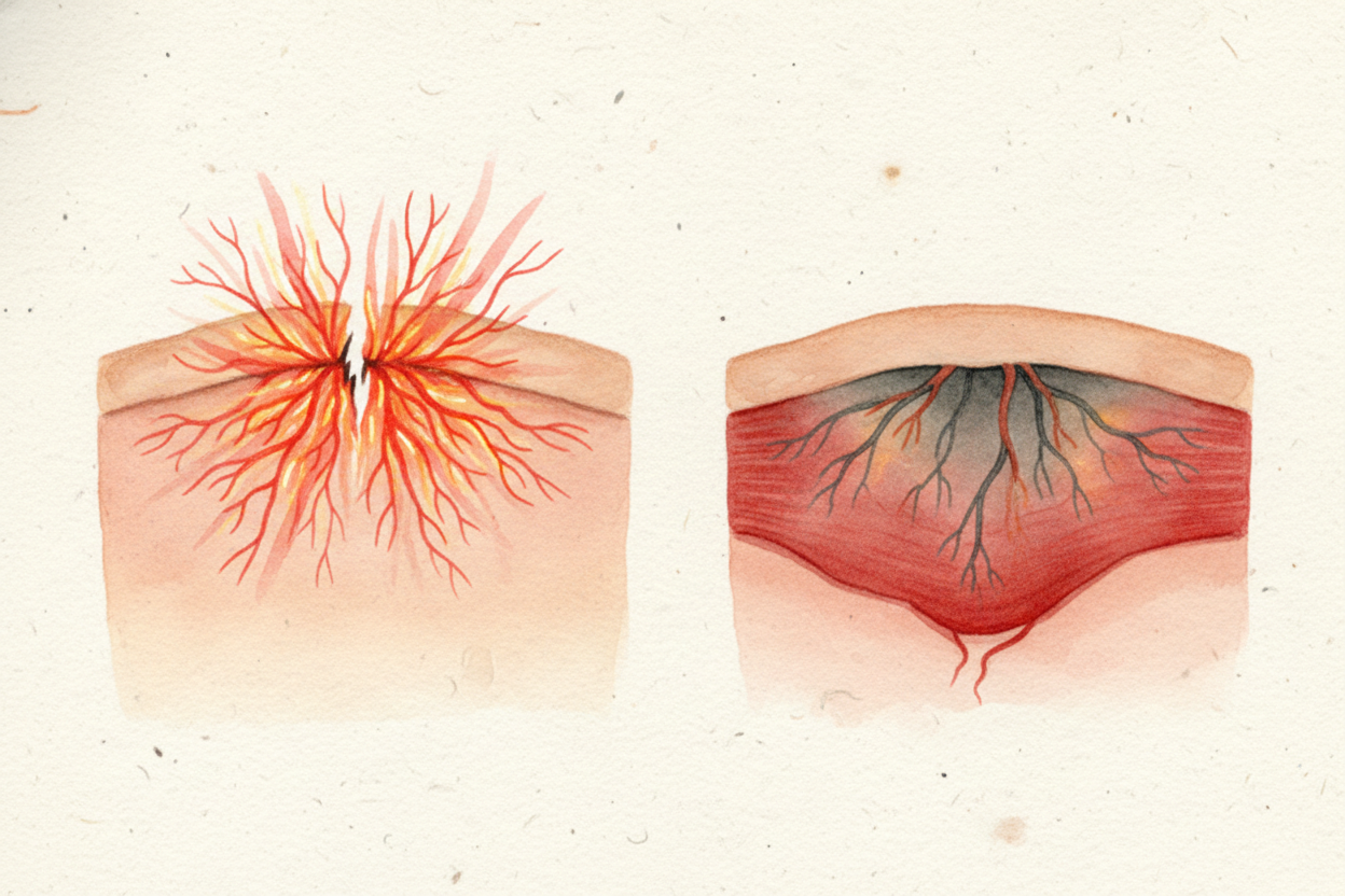 Paper cuts are also shallow, which makes them worse, not better. A deep cut damages so many nerves that some stop workin