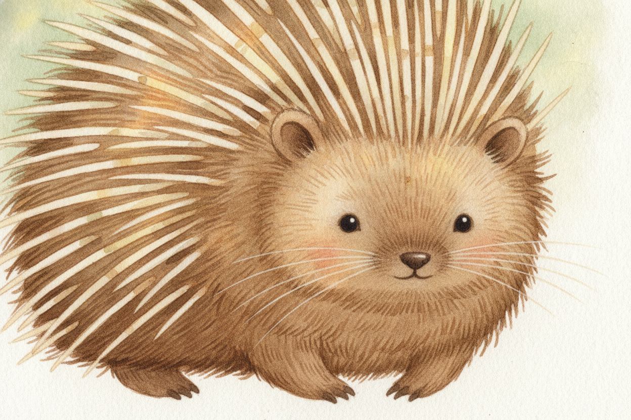 ~~Here's the secret nobody tells you:~~ a quill is just a hair. A **wildly upgraded hair**. Every porcupine has soft fur
