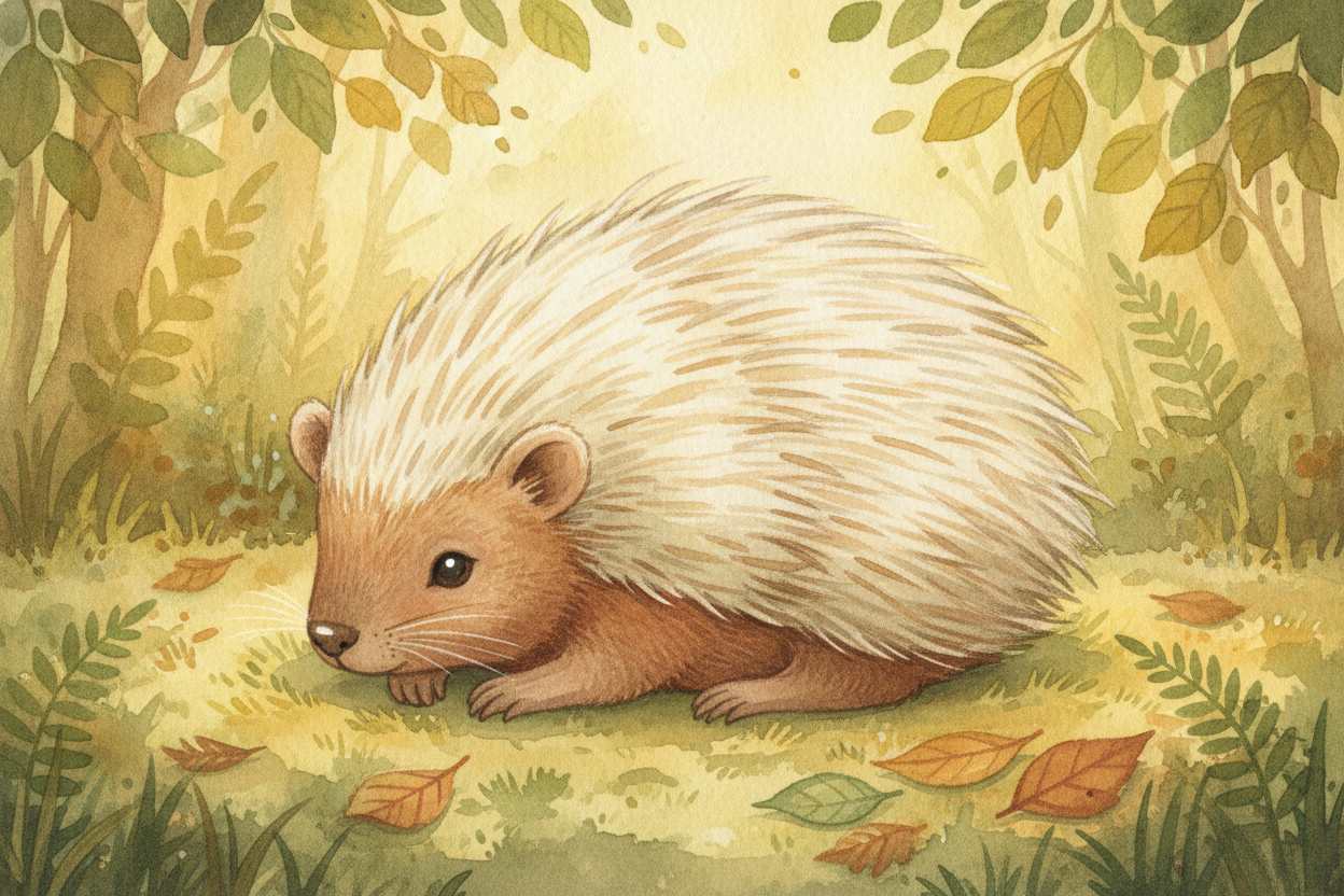 A single porcupine can carry around **thirty thousand** of these quills. ~~Thirty thousand!~~ Most of the time they *lie