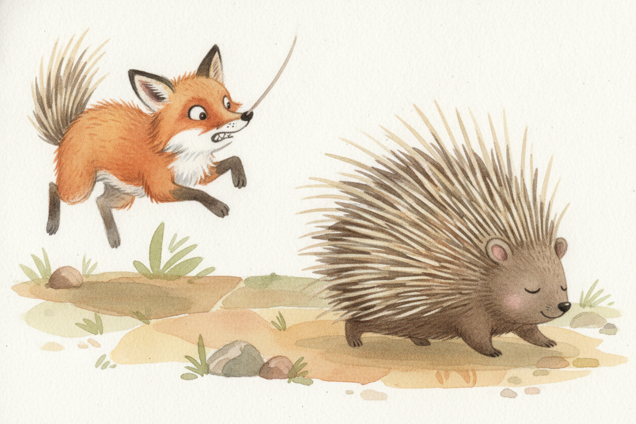 ~~And here's the clever part:~~ the quills are **NOT shot through the air like arrows**. That's a myth. Instead they're 