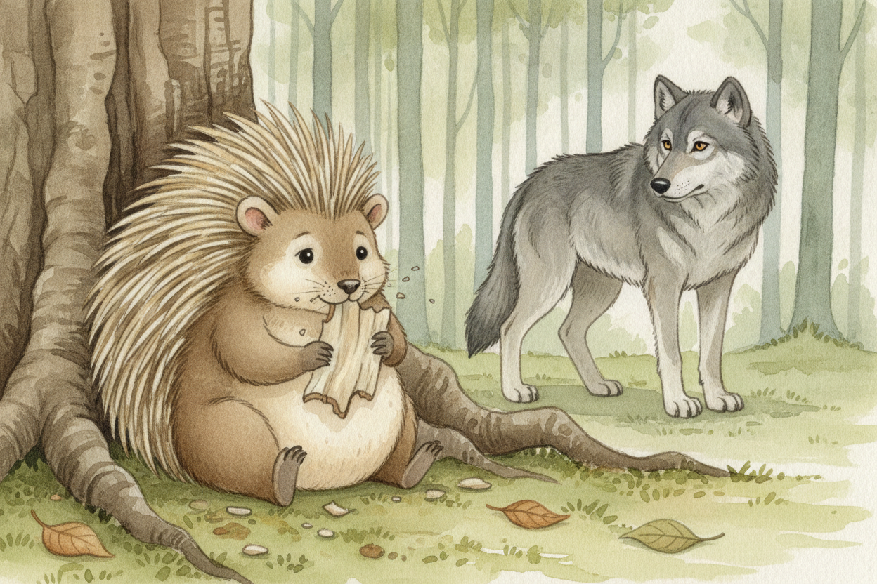 So the whole quill system is really a **defense built around being slow**. The porcupine can't run, so it never tries. I