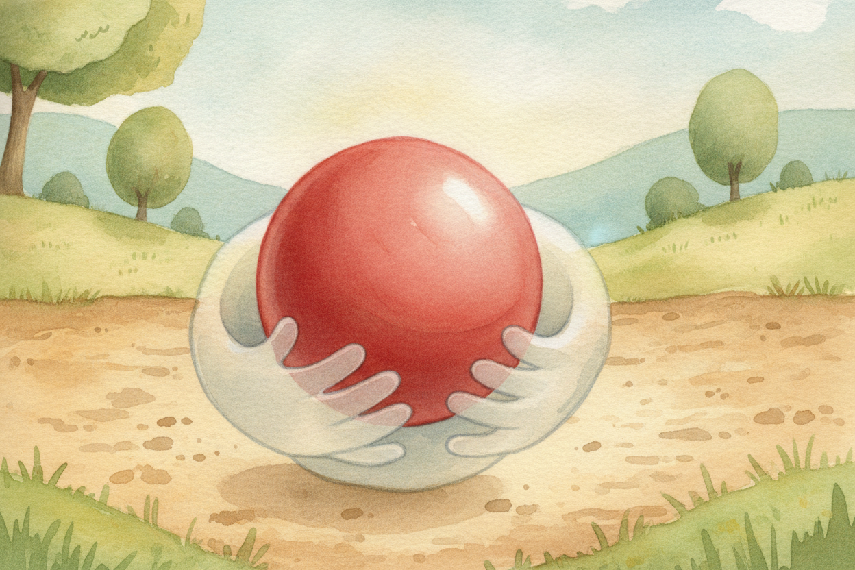 So if the ball **doesn't stop itself**, ~~something must be stopping it~~. That something is a sneaky, invisible trouble