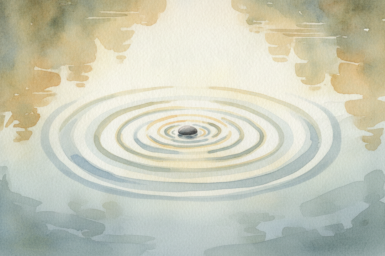 ~~First, let's get sound straight.~~ Sound travels in waves — **tiny pulses of pressure** pushing through the air, *one 