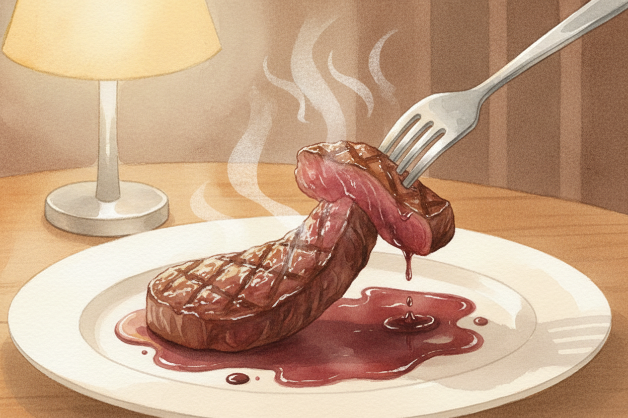 So when you order an aged steak and it ~~practically falls apart on your fork~~, thank the **patient enzymes** that spen