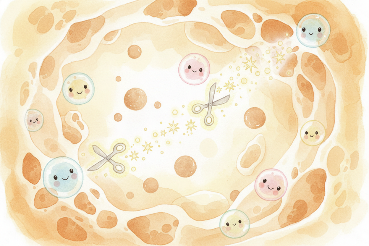 The bacteria ~~gobble up~~ any leftover milk sugar first, *turning it into lactic acid*. That acid makes the cheese tast