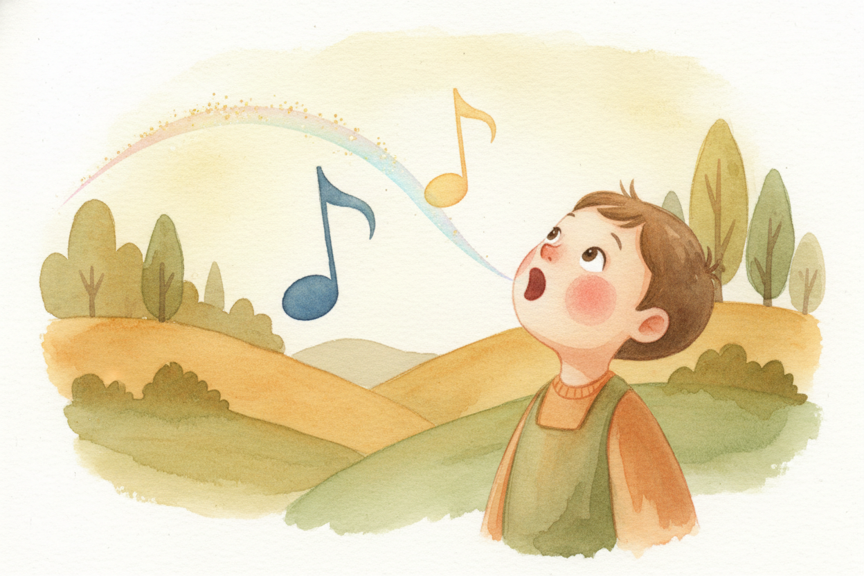So when you sing "Somewhere Over the Rainbow" and jump from "Some-" to "-where," you're **leaping an octave** — your voc