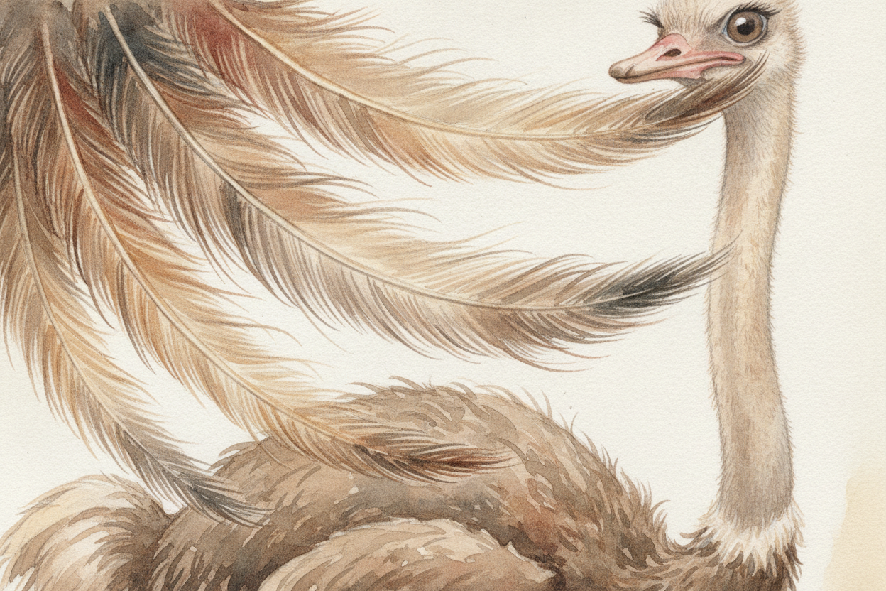 ~~Here's the secret~~ hiding inside those feathers. A flying bird's feathers zip together with **tiny hooks**, making a 