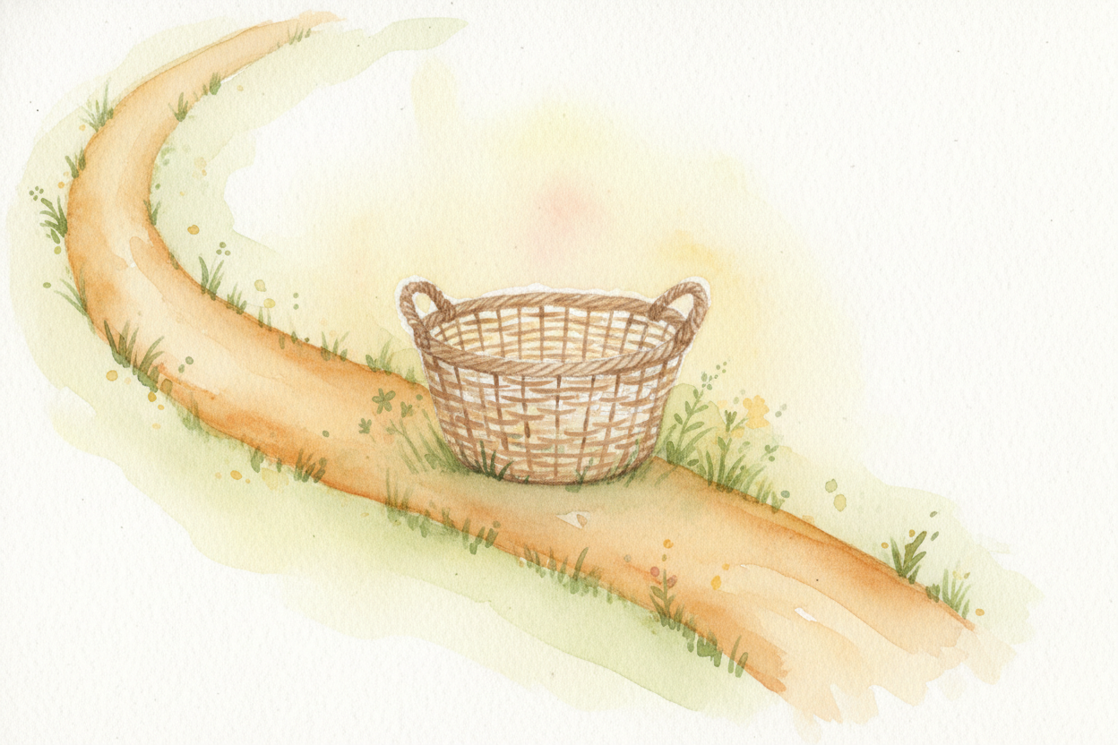 Either way you tell the story, you end up holding nothing. **Empty baskets, or no baskets at all**. ~~Both roads lead to