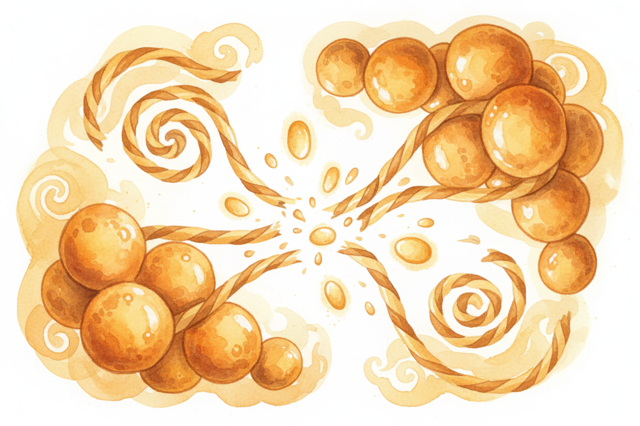 Yeast eats sugar. You didn't add sugar to the dough, but flour is made of starch, and starch is just **long chains of su