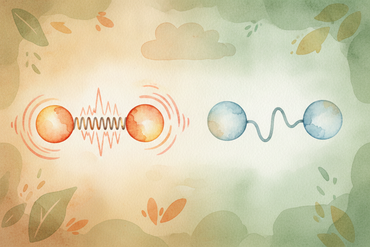 Everything around you is made of atoms, and atoms love to stick together. When two atoms join, they form a bond — think 