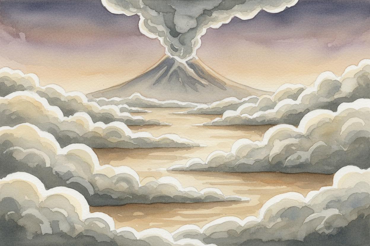 The story starts with volcanoes. Millions of years ago, three volcanoes near ++Cappadocia++ erupted over and over, cover