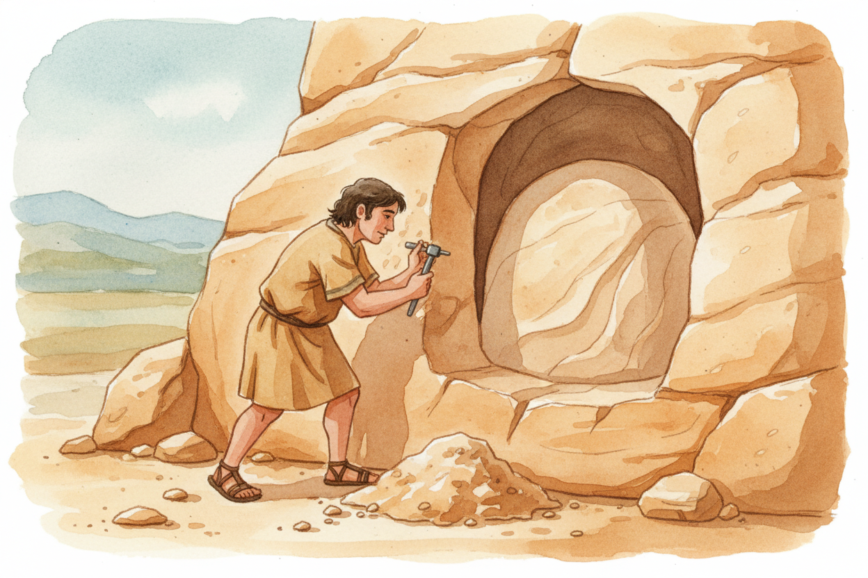 Then humans arrived and thought: ~~why build a house when you can carve one?~~ Starting around **4,000 years ago**, peop