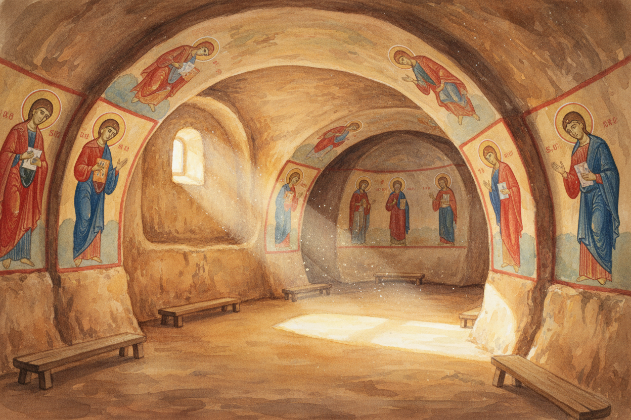 By the time Christianity spread through the region in the early centuries CE, ++Cappadocians++ were master rock-carvers.