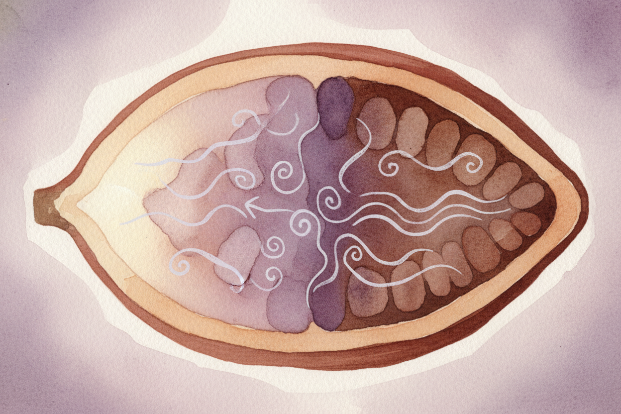 That heat — sometimes **as hot as your body on a fever day** — ~~changes everything~~ inside the seed. *Proteins break a