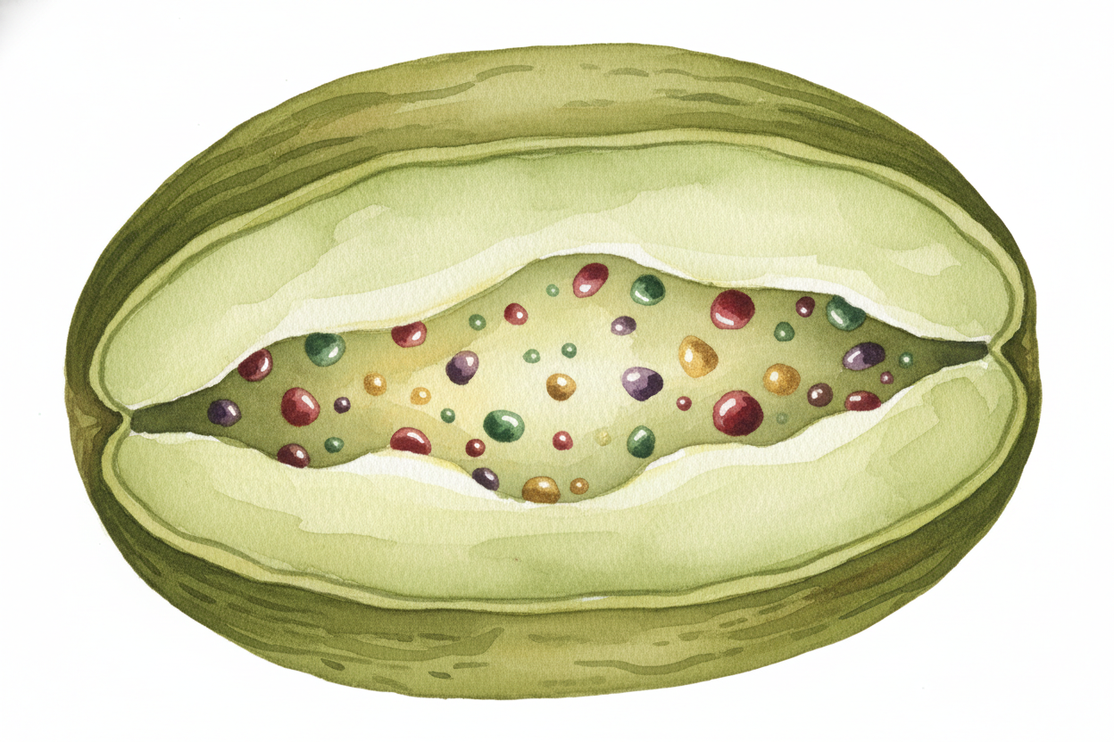 Inside every green coffee bean live hundreds of different flavor chemicals, **locked away like secrets in a vault**. Som