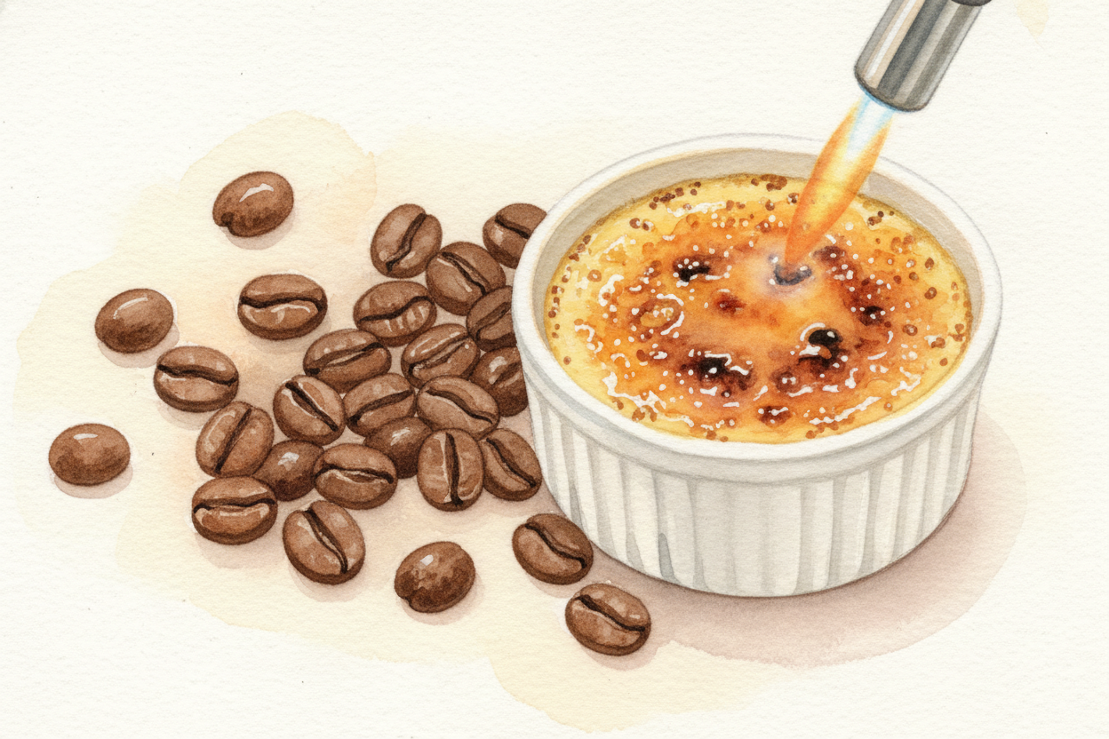 ~~Keep roasting and the heat builds.~~ Sugars caramelize — that's the sweetness turning golden and toasty, **like the to