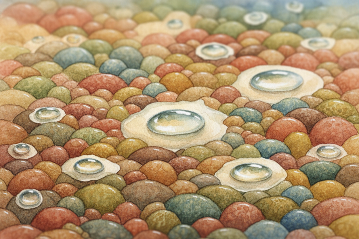 ~~First, a weird truth:~~ **pure water doesn't really have a taste**. What you're sensing is temperature, a tiny bit of 