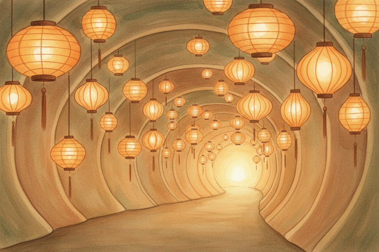 Some people find this unsettling, like staring into a tunnel with no end. ~~But here's another way to think about it:~~ 