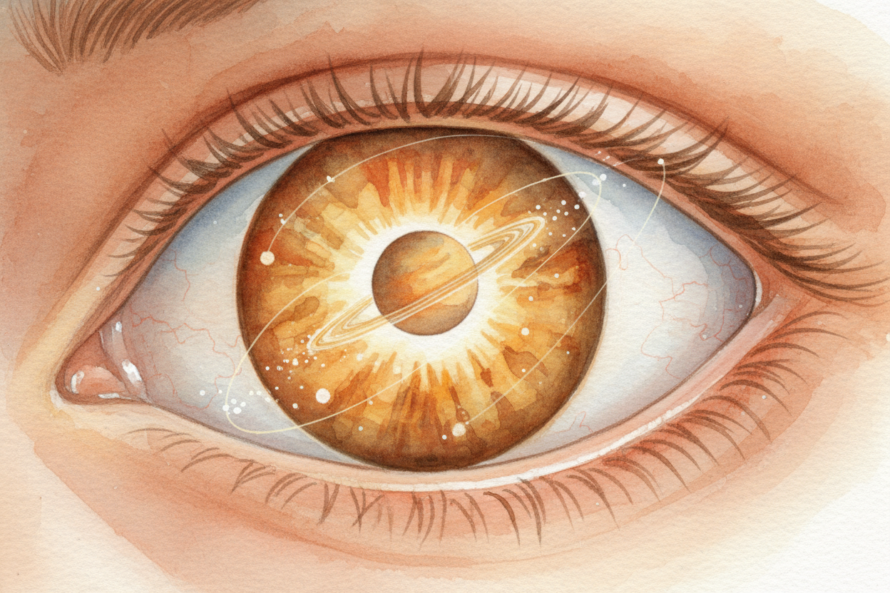 So every circle you see — from the iris of your eye to the orbit of a distant planet — is carrying the same **infinite p