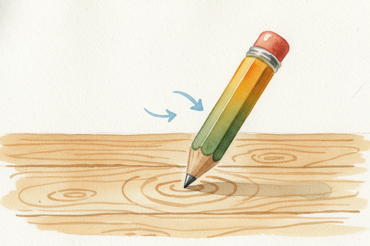 ~~It's like dropping a pencil on its point.~~ In theory, physics knows which way it'll fall. In practice, *the tiniest w