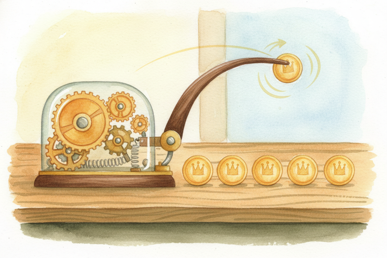 ~~Here's the wildest part:~~ if you built a coin-flipping machine that launched the coin **exactly the same way every ti