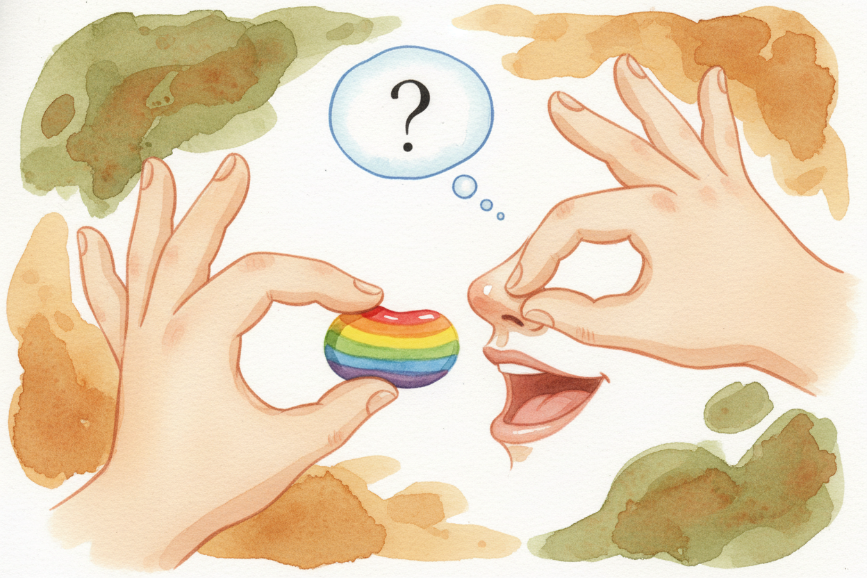 Some people test this by ~~pinching their nose shut~~ and eating a jelly bean. With your nose blocked, a strawberry jell