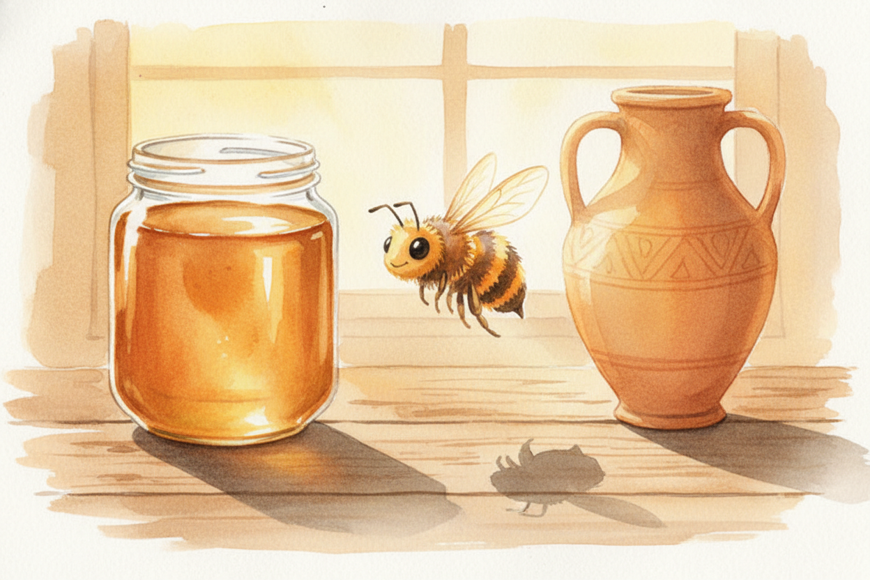Which means that ancient honey the archaeologists found ~~wasn't just edible by accident~~. It was **edible by design**.
