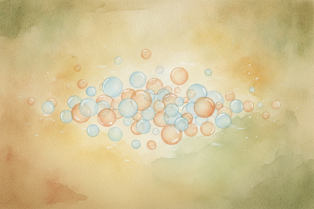 Zoom in closer than your eyes can go, and water is made of **trillions of tiny pieces** called molecules. _Picture them 