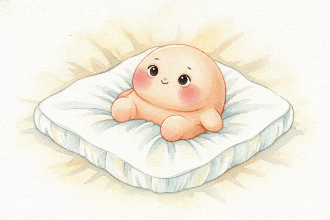 A mattress is a **master of slow stopping**. As you land, it squishes — springs bend, foam compresses, the surface sinks