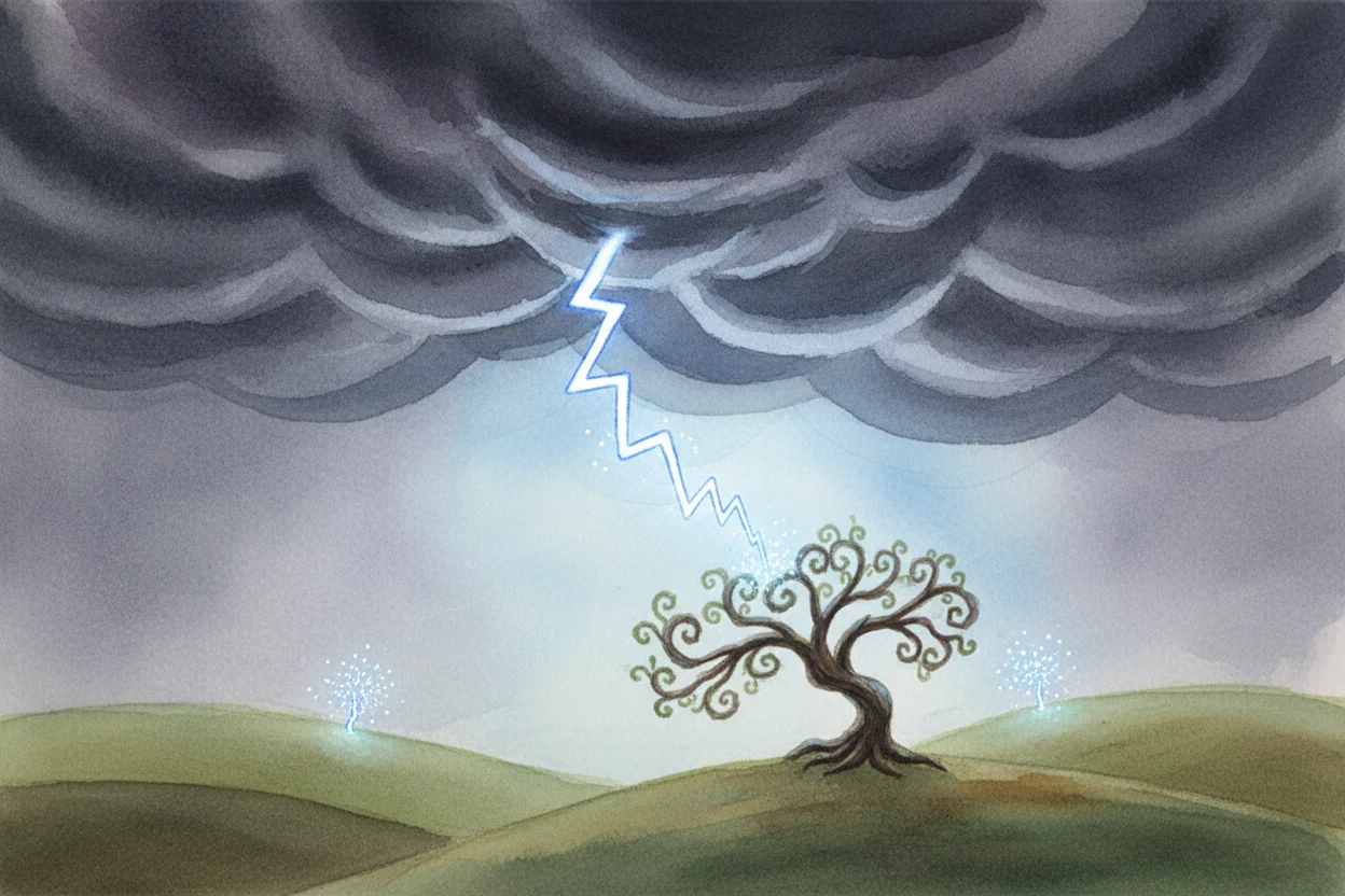 Why does lightning happen?