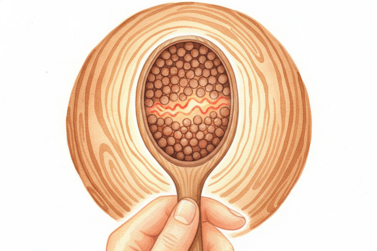 Wood is different. Wood is an insulator. Its molecules are locked in place, like a **traffic jam where nobody's moving**