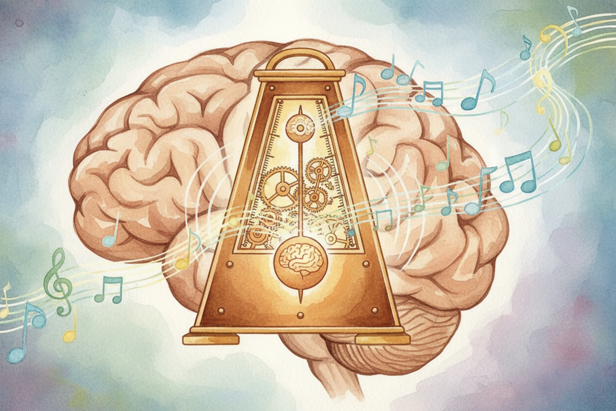 Meanwhile, deep in your brain, a tiny region called the ++cerebellum++ — which usually helps you balance and time your m