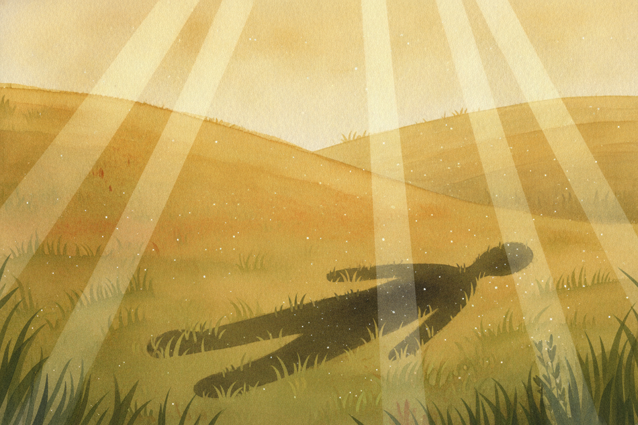 ~~Here's the secret:~~ your shadow isn't really a thing at all. It's **a hole**. Specifically, it's _a hole in the light