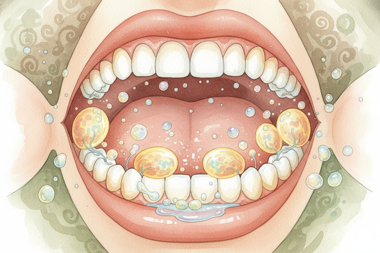 That spit has a real name: ++saliva++. And your mouth makes about **four cups of it every single day**, *whether you're 