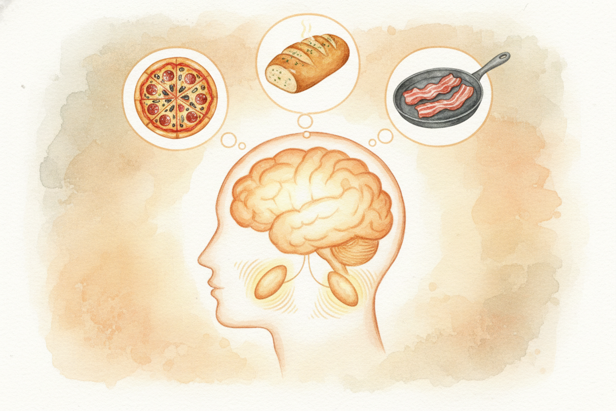 So why does your mouth start watering before the food even arrives? ~~Because your brain is a time traveler.~~ It sees t