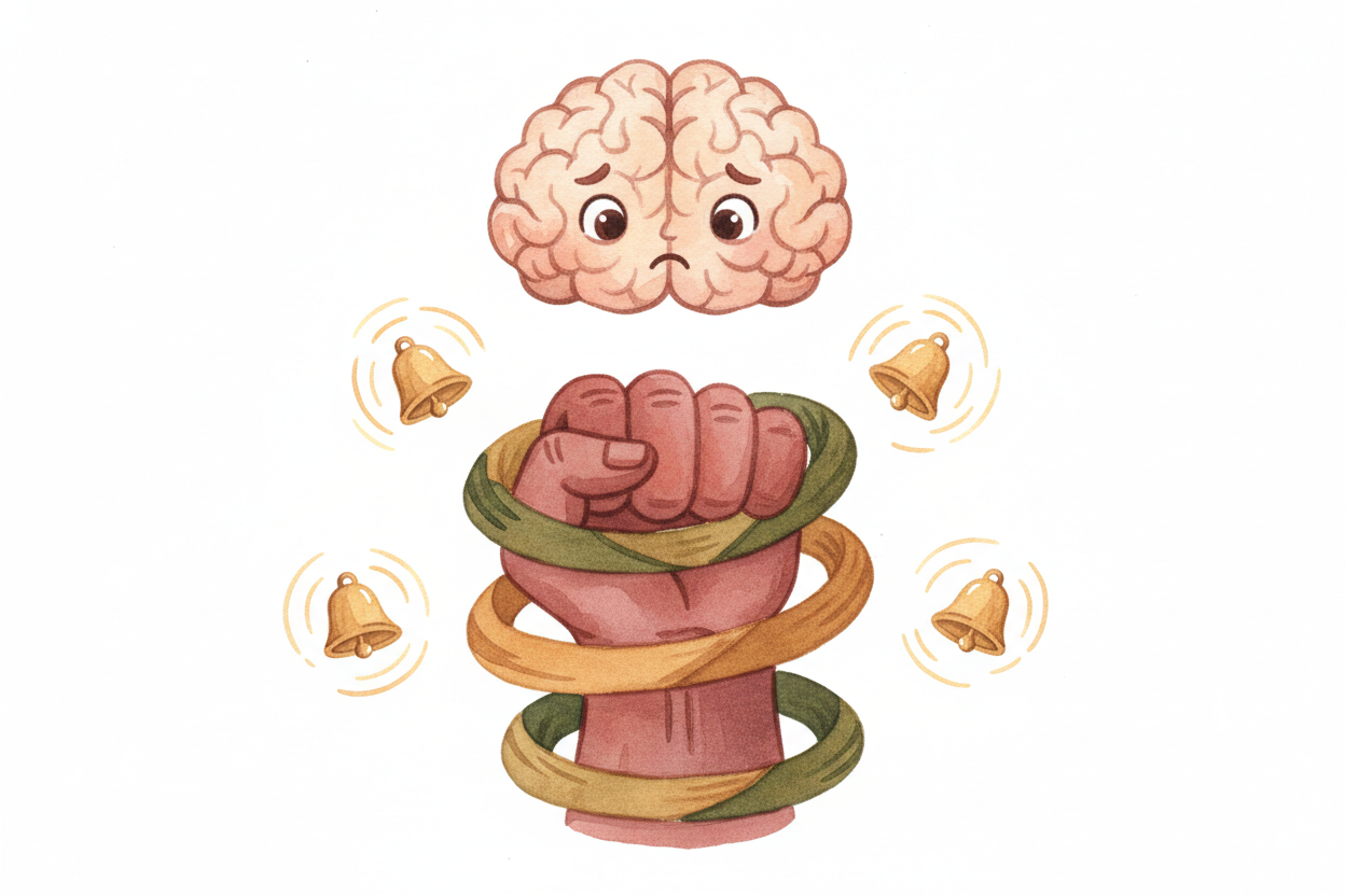 When your brain thinks something's wrong with your body, it has an emergency plan: ~~stop everything~~, including digest