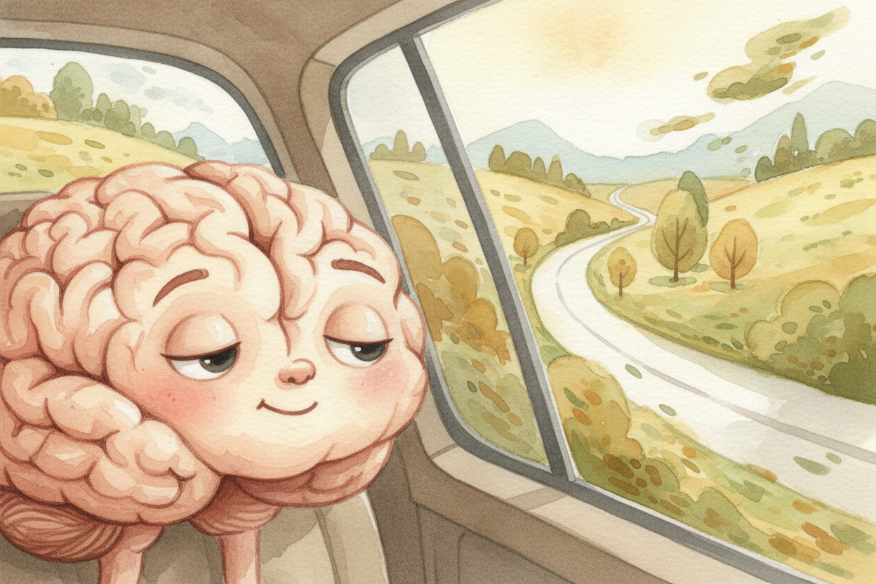 **The mismatch between eyes and inner ear** is the whole problem. ~~That's why~~ looking out the window helps—suddenly y