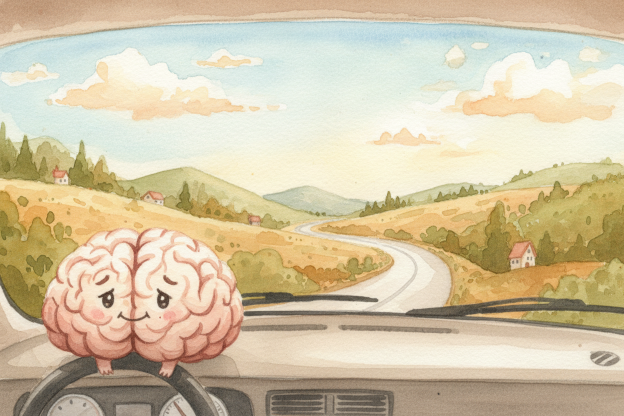 ~~So the next time~~ a *winding road makes your stomach grumpy*, you'll know: it's not the road's fault, or your stomach