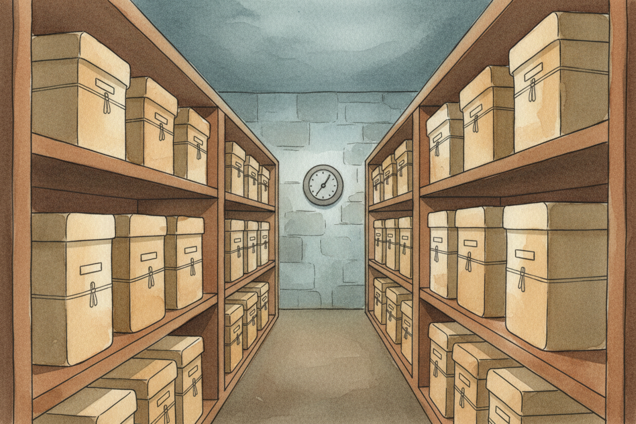 You can slow it down, but you can't stop it completely. Keeping paper in a cool, dark, dry place helps — _no sunlight to