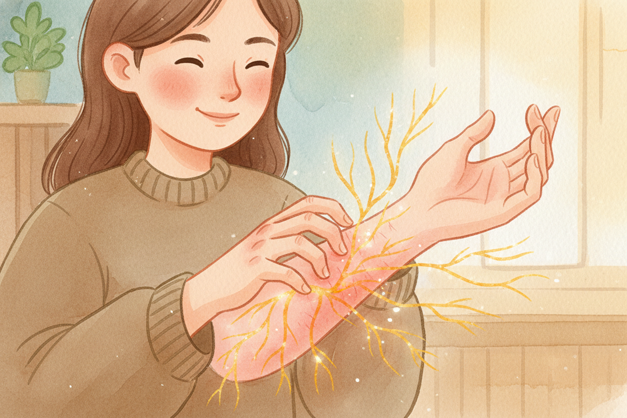 That's why the first few seconds of scratching ~~feel the BEST~~. Your brain is flooded with new touch signals, *endorph