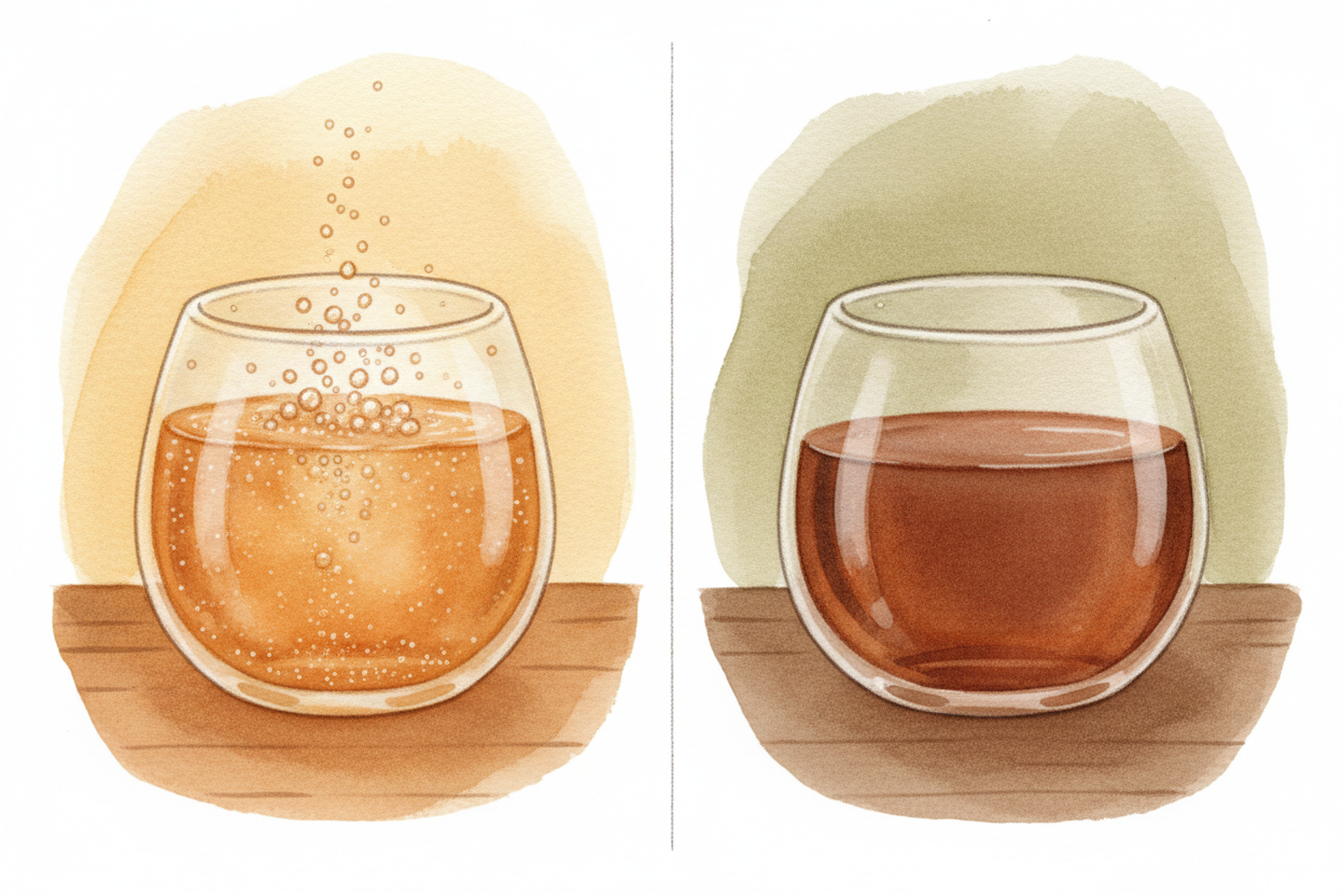 When the bubbles reach the top, they ~~pop~~ and release the CO₂ into the air. *That's the fizz you hear and feel*. If y