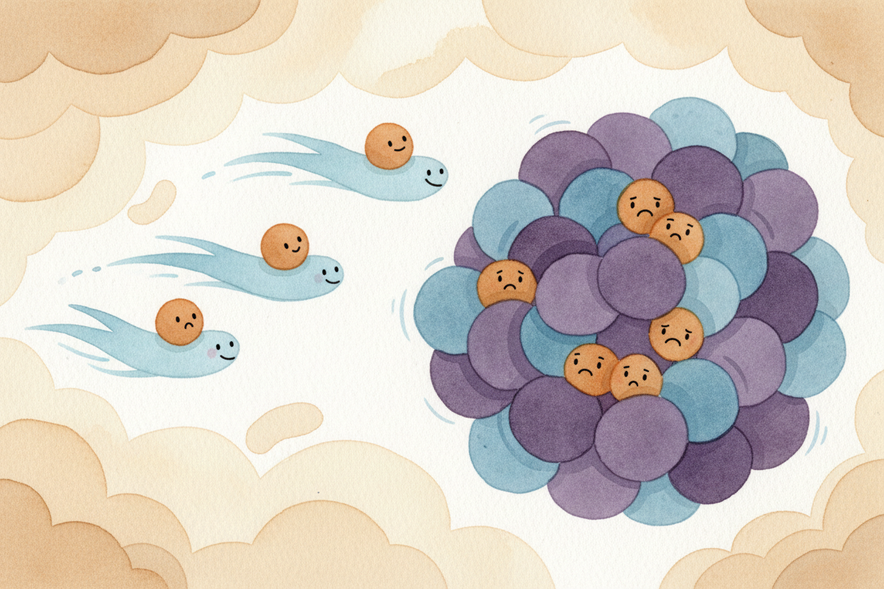 ~~But it's not just about escaping the soup.~~ Once those smell molecules are in the air, they still have to reach your 