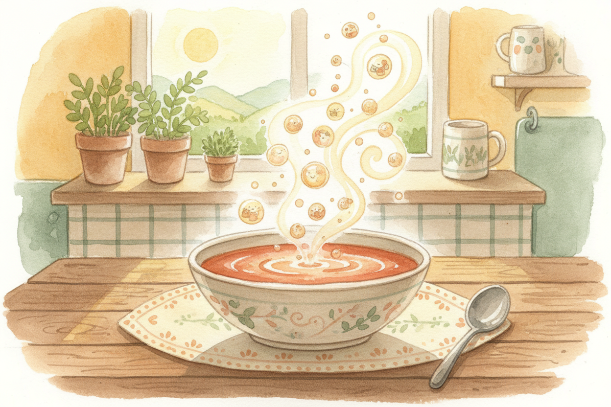 So the next time you heat up leftovers, remember: you're not just warming soup. You're launching a **molecular airlift**