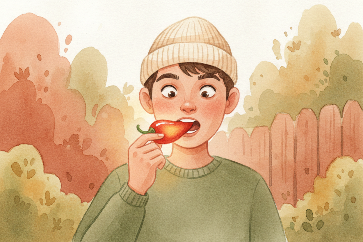 You bite into a pepper and suddenly ~~your mouth is on fire~~. But there's **no flame, no smoke, no actual heat**. So wh